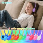 Kids Headphones Bulk 10 Pack for Classroom School Students,Wholesale Class Set Headphones for Children Teens Boys Girl Multi Color (B) - Image 6