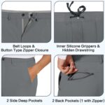 JWM Men's Stretch Golf Joggers Pants with Belt Loops - 29" 34" Slim Fit Tapered Casual Business Travel Dress Work Sweatpants - Image 4