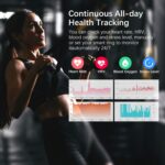 Smart Health Ring for Women Men, Fitness Tracker Ring with Heart Rate, Blood Oxygen, Sleep Tracker, Step Tracker, No Subscription Fee, IP68 Waterproof Smart Ring for iPhone & Android (Gold, 9#) - Image 6