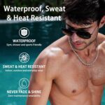 Jewlpire 5.5mm/7mm Stainless Steel Figaro Chain Necklace for Men, 14K Over Gold Chain for Men, Mens Jewelry Gift 16 18 20 22 24 26 Inch - Image 3