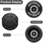 12mm Hex RC Wheel Tires for 1/16 Traxxas Mini Maxx 107154-1 Mini XRT VXL 108076-1 E-Revo Mini XRT MJX 16207 16210 16209 16208 HSP 94186 LOSI 1/18 Mini LMT RC Truck Tires Wheel Upgrade (4PCS) - Image 6
