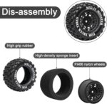 12mm Hex RC Wheel Tires for 1/16 Traxxas Mini Maxx 107154-1 Mini XRT VXL 108076-1 E-Revo Mini XRT MJX 16207 16210 16209 16208 HSP 94186 LOSI 1/18 Mini LMT RC Truck Tires Wheel Upgrade (4PCS) - Image 7