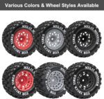 12mm Hex RC Wheel Tires for 1/16 Traxxas Mini Maxx 107154-1 Mini XRT VXL 108076-1 E-Revo Mini XRT MJX 16207 16210 16209 16208 HSP 94186 LOSI 1/18 Mini LMT RC Truck Tires Wheel Upgrade (4PCS) - Image 8