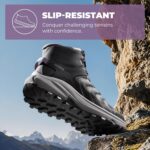 NORTIV 8 Women's Hiking Boots Waterproof with Arch Support Sneakers Walking Outdoor Comfortable Lightweight Boot Echo Mid - Image 6