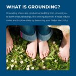 Powdion Grounding Sheets Deep Pocket 16 Inches White, 90% Bamboo Viscose & 10% Silver Fiber Infused Earthing Bed Sheets, Hotel Luxury Cooling Grounding Bed Sheet for Improved Sleep Wellness 60"x80" - Image 6