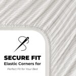 Powdion Grounding Sheets Deep Pocket 16 Inches White, 90% Bamboo Viscose & 10% Silver Fiber Infused Earthing Bed Sheets, Hotel Luxury Cooling Grounding Bed Sheet for Improved Sleep Wellness 60"x80" - Image 8