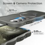 [Magnetic Stand & Wave Frame] Case for Samsung Galaxy S24 Plus / S25 Plus [Fit for MagSafe] [Military Drop Protective] Translucent S24 Plus / S25 Plus Phone Ring Cover for Women Men 6.7" Gray - Image 5