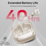 Monster Open Ear AC339 Earbuds, Bluetooth 6.0 Earphones Stereo Sound, Open Ear Clip Wireless Earbuds 40 Hours Playback, with Smart Digital Display Design, Touch Control, IPX6 Waterproof,Beige - Image 6