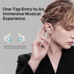Monster Open Ear AC339 Earbuds, Bluetooth 6.0 Earphones Stereo Sound, Open Ear Clip Wireless Earbuds 40 Hours Playback, with Smart Digital Display Design, Touch Control, IPX6 Waterproof,Beige - Image 7