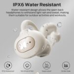 Monster Open Ear AC339 Earbuds, Bluetooth 6.0 Earphones Stereo Sound, Open Ear Clip Wireless Earbuds 40 Hours Playback, with Smart Digital Display Design, Touch Control, IPX6 Waterproof,Beige - Image 8
