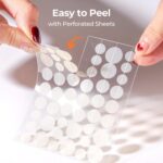 TKTK Pimple Patches for Face, 6 Sizes Hydrocolloid Acne Patch Variety, Large Acne Stickers for Cheeks, Forehead, Chin, Nose, Back Blemishes Zit Breakouts (4 Shapes 356 Count) - Image 9