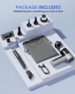 Mini Car Vacuum with 17000Pa High Power Suction,Portable Handheld Vacuum Blow & Suction,4 in 1 Cordless Small Vacuum Cleaner for Car,Home,Office,PC.Air Duster for Quick Cleaning of Small Areas - Image 8