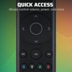 PDP Universal Gaming Media TV Remote Control for Xbox Series X|S, Xbox One, Officially Licensed for Microsoft Xbox, Motion Activated Backlight, Compact Navigation Toggle, Battery Optimized - Image 3