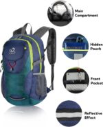 WATERFLY Lightweight Packable Hiking Backpack: 30L Foldable Travel Daypack Ultralight Camping Day Pack for Woman Man - Image 4