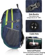 WATERFLY Lightweight Packable Hiking Backpack: 30L Foldable Travel Daypack Ultralight Camping Day Pack for Woman Man - Image 5