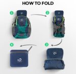 WATERFLY Lightweight Packable Hiking Backpack: 30L Foldable Travel Daypack Ultralight Camping Day Pack for Woman Man - Image 7