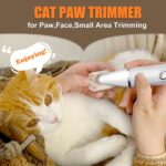 Cat Grooming Clippers Kit with Paw Trimmer, 3 in 1 Electric Pet Hair Trimmer Supplies for Thick Matted Hair, Heavy Coat Butt Shaver Cat Razor Fur Trimmer for Dogs at Home - Image 6