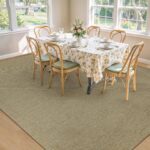 Easy Jute Rug 8x10 Natural Rugs: Washable Woven Area Rug Non Slip Non Shedding Indoor Outdoor Carpet Large Rugs for Living Room Bedroom Dining Room Farmhouse Patio (8'x10' Natural) - Image 4