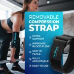 DR. BRACE® Elite Elbow Brace Support, Breathable Elbow Compression Sleeve with Gel Pad for Golfer's, Tennis Elbow & Tendonitis Treatment & Pain Relief 2024 (Black-Blue, X-Large) - Image 4