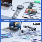 USB C Charger Block 515W[2025 Upgraded] GaN IV 8 Port Fast Charging Station Hub,Dual PD 100W USB C Laptop Charger Compatible with MacBook Pro/Air,iPad,iPhone 16/15,Galaxy S23/S24 Steam Deck Dell XPS - Image 7