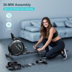 Rowing Machine,Wenoker Magnetic Rower Machine for Home,App Supported 350 LB Weight Capacity, Smooth Whisper Quiet with LCD Monitor Tablet Holder & Comfortable Seat Cushion, Compact and Saves Space - Image 8