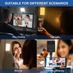 Selfie Light, Phone Light with Front & Back Clip, 60 LED Portable Light with 3 Modes, 5000mAh Rechargeable Video Light for Phone, iPhone, IPad, Laptop, TikTok, Makeup, Live Stream, Vlog - Image 3
