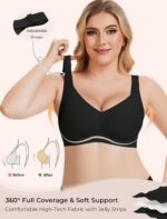 Gailife Womens Wireless V Mesh Comfortable Bra Seamless Bralette Push Up Bras No Underwire Supportive Tshirt Everyday Bras - Image 4