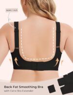 Gailife Womens Wireless V Mesh Comfortable Bra Seamless Bralette Push Up Bras No Underwire Supportive Tshirt Everyday Bras - Image 6