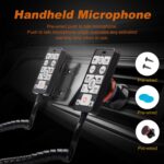 9200E Amplifier Police Siren & Metal Ultra Slime Octagon Compact Flat Speaker,DC12V 100W Multi-Tones Wired Control with Mic Loudspeaker Emergency Electronic PA System for Police Cars - Image 4