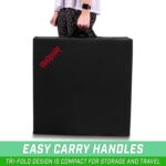 GoSports 2 inch Thick 6 ft x 2 ft Tri-Fold Exercise Fitness Mat - Great For Workouts, Yoga, Stretching - Image 8
