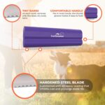 EasyGroomer Deshedding Brush for Dogs Cats | Purple | Undercoat Tool for Large and Small Pets | Comb Removes Loose Dirt, Hair and Fur | Perfect Clean for Short and Long Hair Grooming Shedding - Image 5