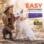EasyGroomer Deshedding Brush for Dogs Cats | Purple | Undercoat Tool for Large and Small Pets | Comb Removes Loose Dirt, Hair and Fur | Perfect Clean for Short and Long Hair Grooming Shedding - Image 9
