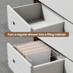 SUNEE Hanging File Folder Frame, Letter Size Files Holder Bars,17.5 Inches, Set of 2 - Image 6