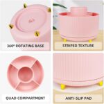 Pink Office Desk Accessories, 15pcs Office Supplies 360°Pen Holder Desk Organizers and Accessories with Pink Stapler and Tape Dispenser Set, Cute Desk Accessories for Women Gift Set - Image 3