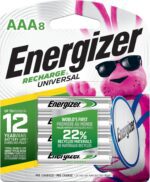 Energizer Recharge Universal Rechargeable AAA Batteries (8 Pack), Triple A Batteries - Image 10