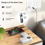 2Pack for Apple Watch Charger,4 in 2 Multi Charging Cable,Type C/Lightning/Micro USB Nylon Braided Travel Vacation Essentials Compatible with iWatch Series,for iPhone Series-Black(5FT) - Image 4