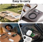 2Pack for Apple Watch Charger,4 in 2 Multi Charging Cable,Type C/Lightning/Micro USB Nylon Braided Travel Vacation Essentials Compatible with iWatch Series,for iPhone Series-Black(5FT) - Image 9