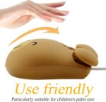 Cute Animal Bear Shape USB Wired Corded Mouse Optical Mice for Notebook PC Laptop Computer 1600DPI 3 Buttons with 3.2 Feet Cord (Brown) - Image 5
