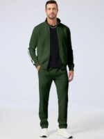 JMIERR Men's Track Suits 2 Piece Full Zip Sports Outfits Set Sweatshirt and Joggers Sweatpants - Image 4