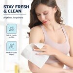 60 XL Shower Wipes – Body Wipes for Adults Bathing No Rinse – 6 Packs of 10 – Extra Moist Bath with Aloe & Vitamin E for Camping, Travel, Gym & Bedridden Care - Image 6