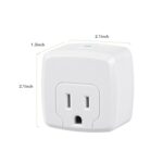 HBN Smart Plug Mini 15A, WiFi Smart Outlet Works with Alexa, Google Home Assistant, Remote Control with Timer Function, No Hub Required, ETL Certified, 2.4G WiFi Only, 4-Pack - Image 8