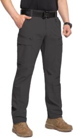 CARWORNIC Men's Quick Dry Tactical Hiking Pants Flex Water Resistant Lightweight Outdoor Fishing Cargo Work Pants 9 Pockets - Image 6