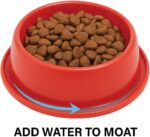 Ant-Proof Pet Food & Water Bowls – Moat Design Non-Skid Dish Set for Dogs & Cats – 2 Pack BPA-Free FDA PP – Prevents Ants & Insects – Easy Clean, Portable, Safe for All Pets (Pack 2) (RED, 10oz) - Image 4