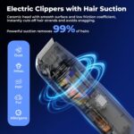 Dog Grooming Kit with Vacuum Clippers: Dog Vacuum for Shedding Grooming with Pet Hair Trimmer - 3L Pet Grooming Vacuum for Dogs Low Noise - Image 3