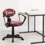 Flash Furniture Preston Football Swivel Task Office Chair with Arms - Image 3