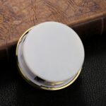 Hicarer Round Clock Insert 3-1/8 Inch (80 mm) Quartz Movement Roman Numeral Gold Trim (Gold Trim) - Image 6