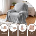 Waterproof Recliner Chair Covers, Anti-Slip Reclining Chair Covers, Pet-Friendly, Washable, Durable and Breathable Couch Covers – Reversible Design for Sofa Protection(71x71in/Light Grey) - Image 7