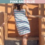 8PCS Microfiber Bath Towel Set ,Bath Towels 28in*55in & Hand Towels 14in*30in Super Absorbent Quick Dry Lightweight Ultra Soft Towel Set For Pools Beach Bathroom, Gym, Hotel & Spa (Blue-Pink, 27.5X55) - Image 4