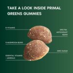 Primal Harvest Super Greens Gummies, Superfood Blend with Adaptogenic Mushrooms Vitamins & Nutrient-Rich Minerals & Antioxidants for Energy & Immune Support 1 Pack 60 Count, - Image 6