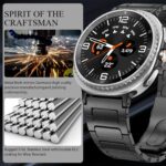 No Gap Bands Compatible with Samsung Galaxy Watch Ultra/ 7/6/5/4/FE Band 44mm 40mm/Watch 6 Classic Band 47mm 43mm/Watch 5 Pro 45mm/Watch 4 Classic, 20mm Metal Strap for Women Men - Image 3